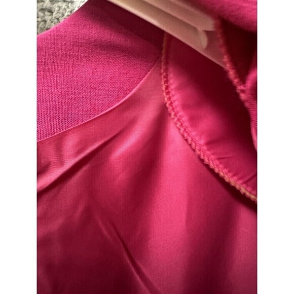 Casual Corner Dress womens 14 Pink Linen Blend Short Sleeve Lined Breathable USA - Picture 13 of 14